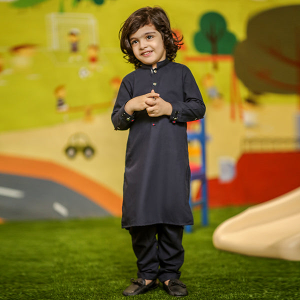 Navy Blue Kurta