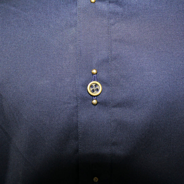 Navy Blue & Gold Kurta