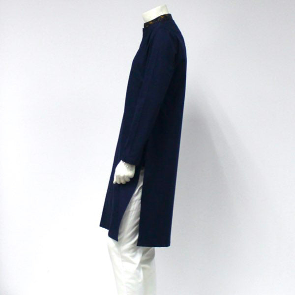 Navy Blue & Gold Kurta