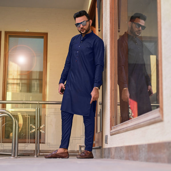 Navy Blue Kurta